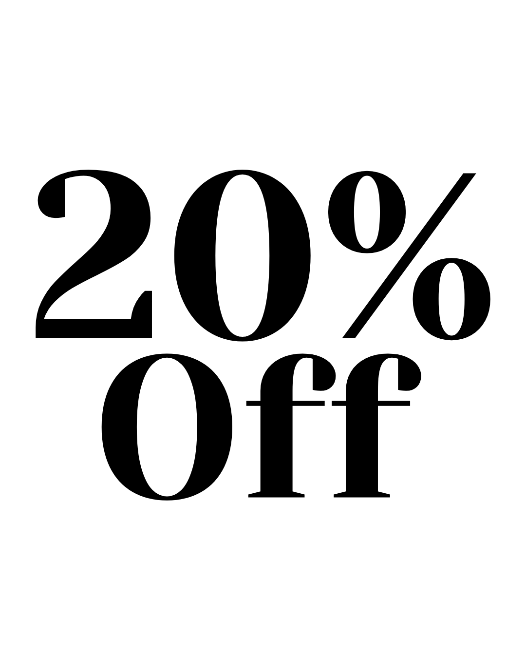 20% Off