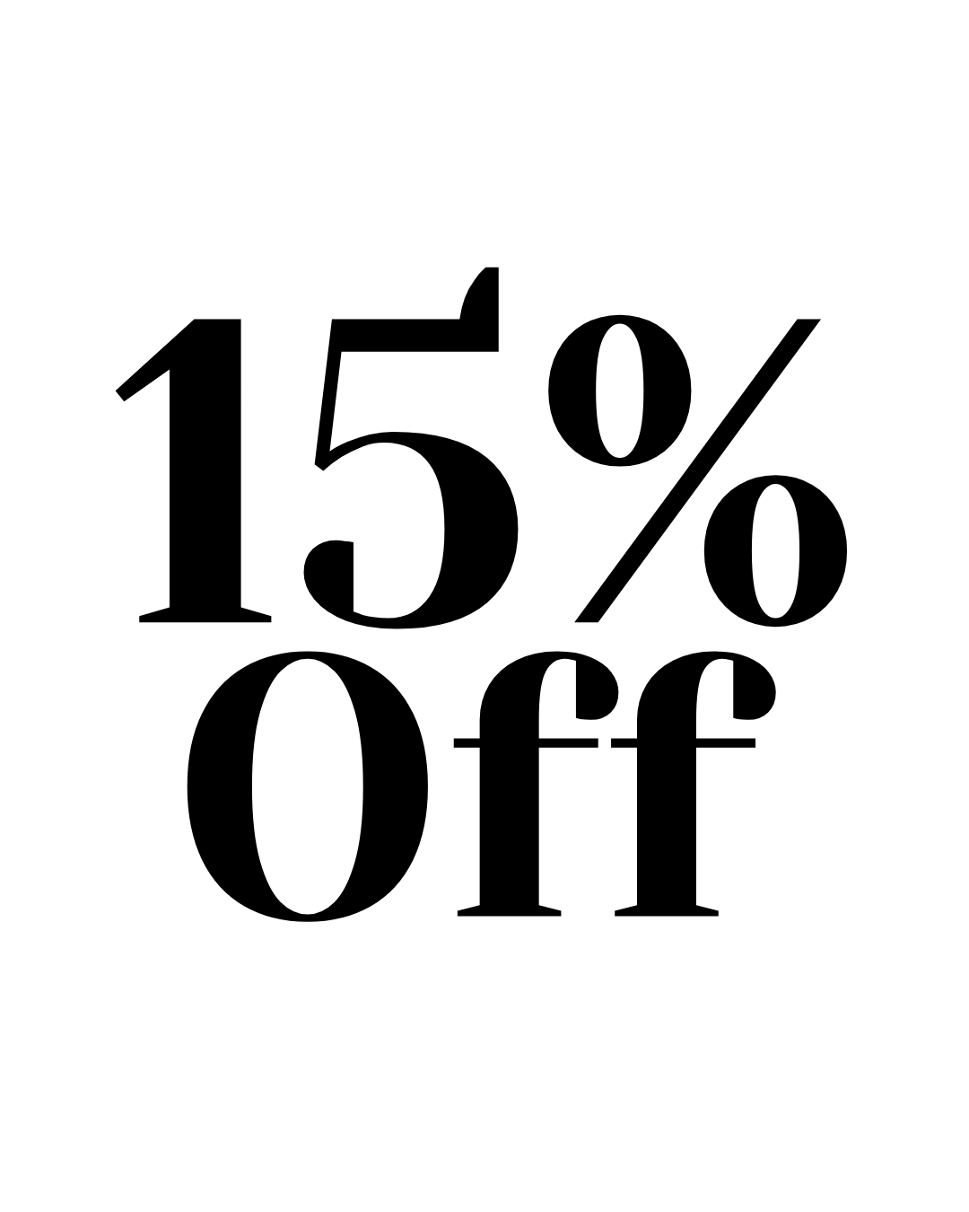 15% Off